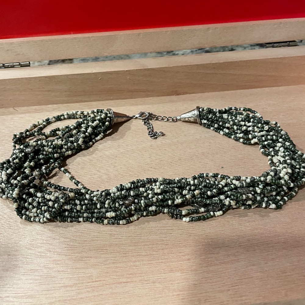 Elegant Multistrand Beaded Necklace